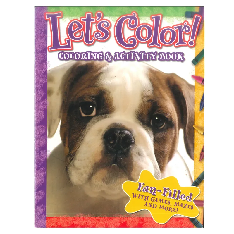 Let's Color - Coloring & Activity Book , Coloring Many Kind Of Dogs With Maze Activity Tear Out Pages ٍSuitable For Crayons Colors Size A4 32 Pages (1143)